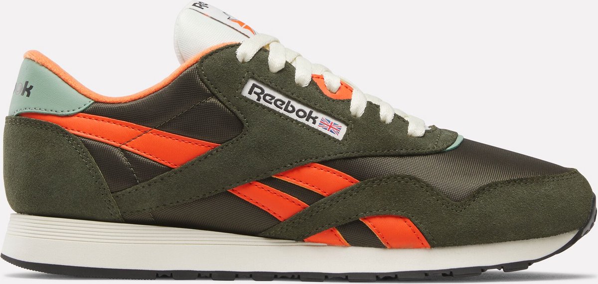 Reebok CLASSIC NYLON HUNTER PUMP VINTAGE CHALK Heren Sneakers Groen
