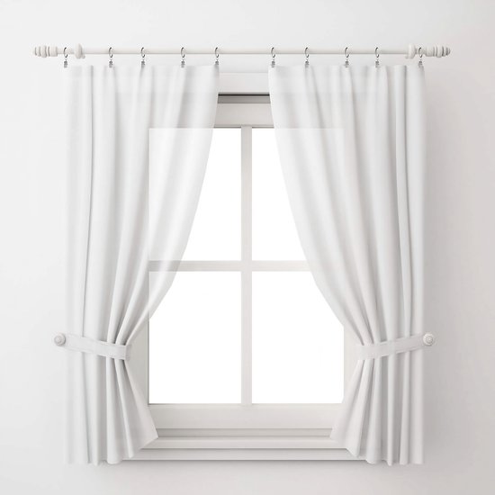 Anawakia Gordijnringen met metalen klemmen, 10 stuks, haken, draperie, gordijn, clips met ringen (goud, binnendiameter 50 mm