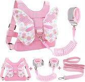 MijnNami Vlindertuigje - 2-in-1 Polstuigje met slot en harnastuigje - Tuigje Kind - Harness Buddy - Kindertuigje - Looplijn