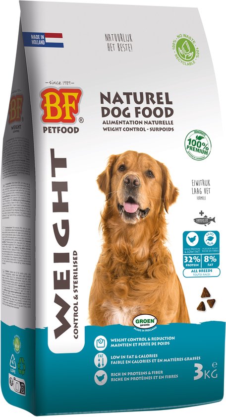 BF Petfood Weight Control Hondenvoer - 3 kg