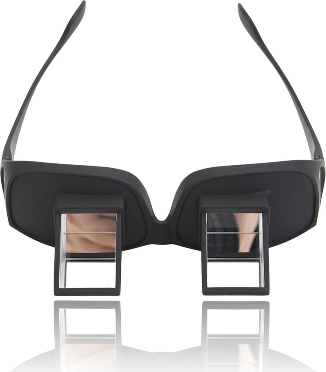 Horizontale Luie Bril - Leesbril voor Bed - HD-bril voor Tv Kijken - Prisma Periscoop Ligbril - Unisex