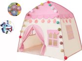 Goodz4All Roze Speeltent Speelhuisje Kindertent Tent met Verlichting Ledlampjes en Clips