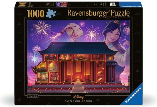 Ravensburger puzzel Disney Castles Mulan - 1000 stukjes legpuzzel.