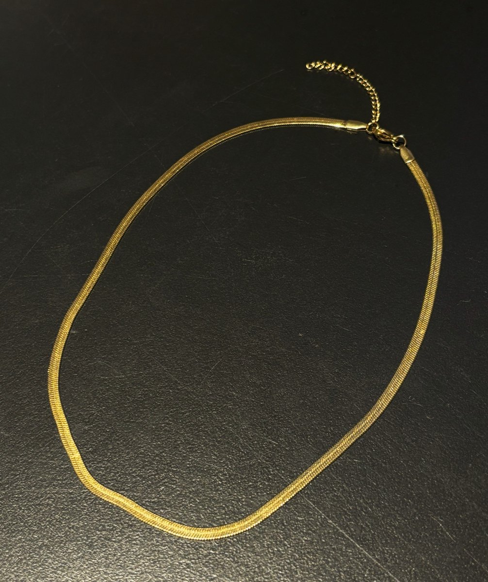 No-Fade Goud-Stijl Vergulde Slangenketting Sieraden Voor Dames En Heren