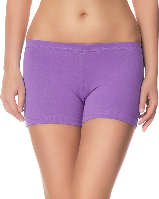 Ladeheid Dames Leggings - Zwangerschapskleding – Kort – Katoen – Purper27 – 44/46 LA-MA-Shorts-Short