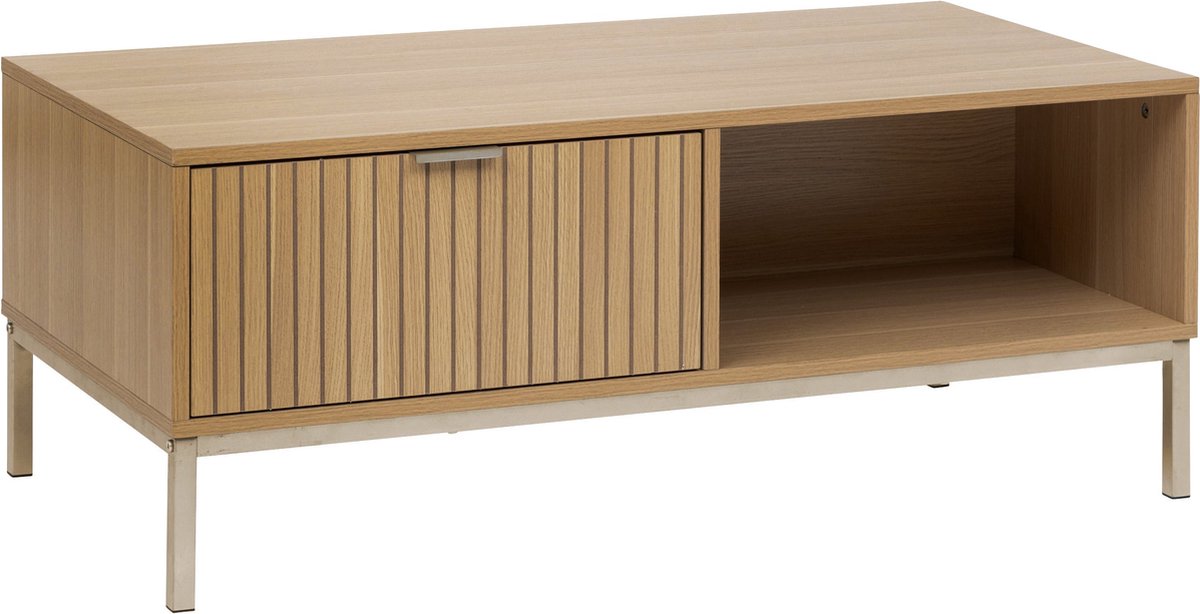 5 Five Simply Smart 5Five Tasso Salontafel met houteffect - 100x50x40cm - Beige