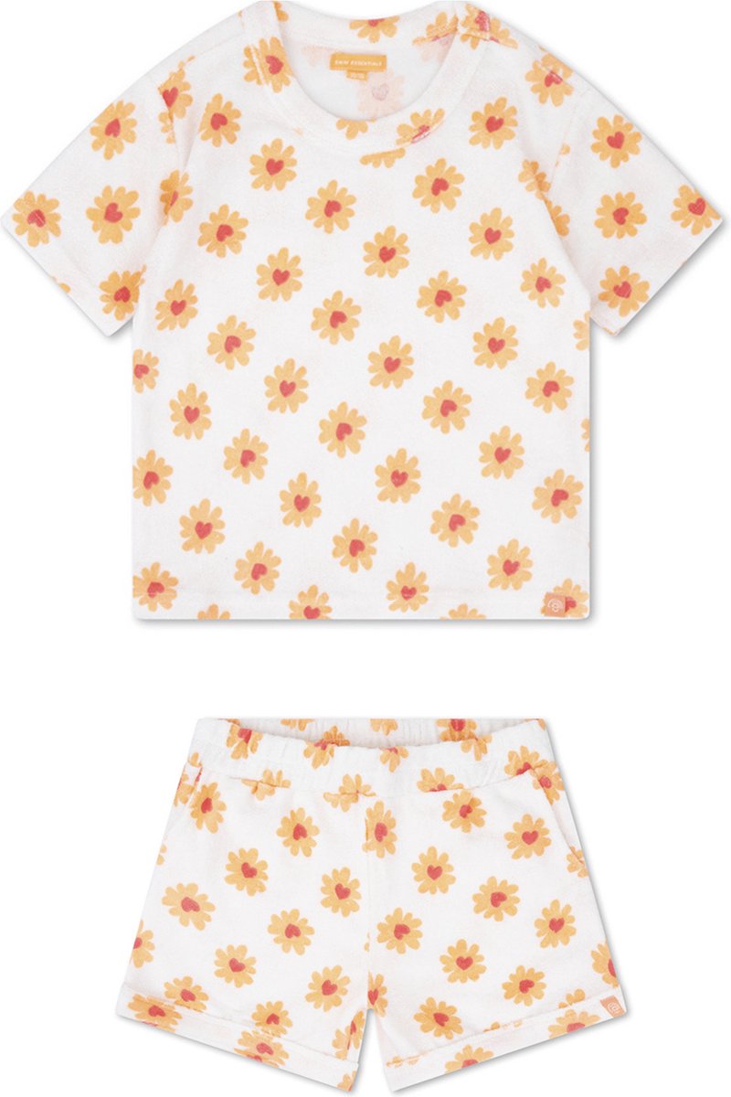 Swim Essentials | Meerkleurig Bloemen Meisjes Set Strand - Terry