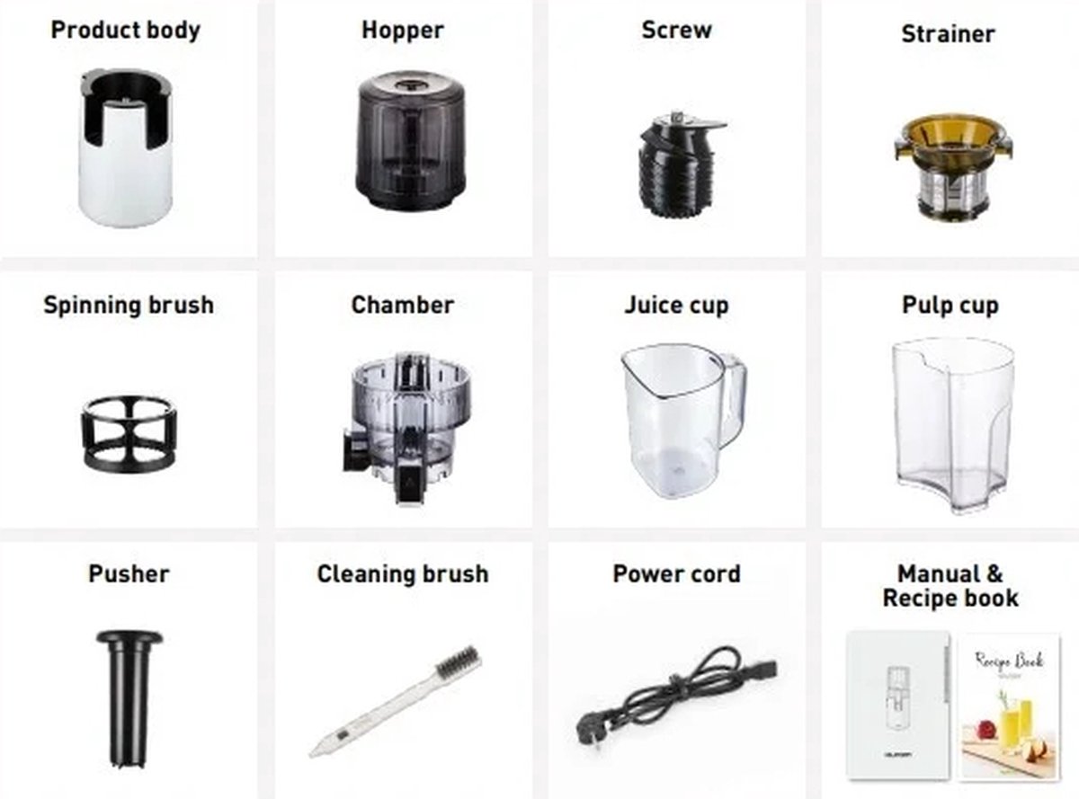 Hurom H70ST - Titanium - Slowjuicer - Juicer - Groenten en Fruitpers thumbnail 3