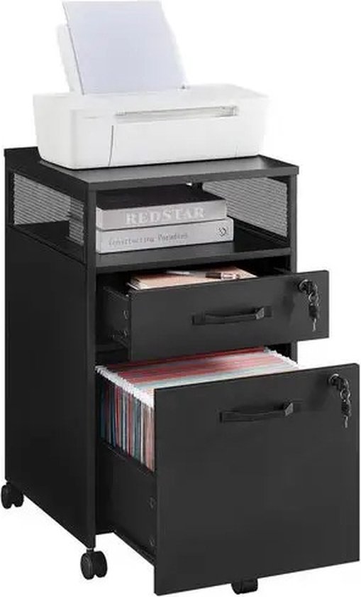 FBT134-W Dossierkast archiefwagen printtafel printerstandaard ro