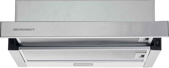 Telescopische afzuigkap 50cm Inox BT-233