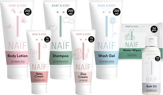 Naïf – Starter Voordeelset – Eerste 1000 dagen essentials – 7 producten