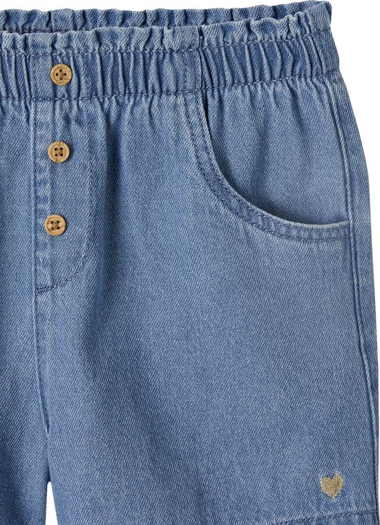 Vertbaudet Short en denim léger fille facile à enfiler