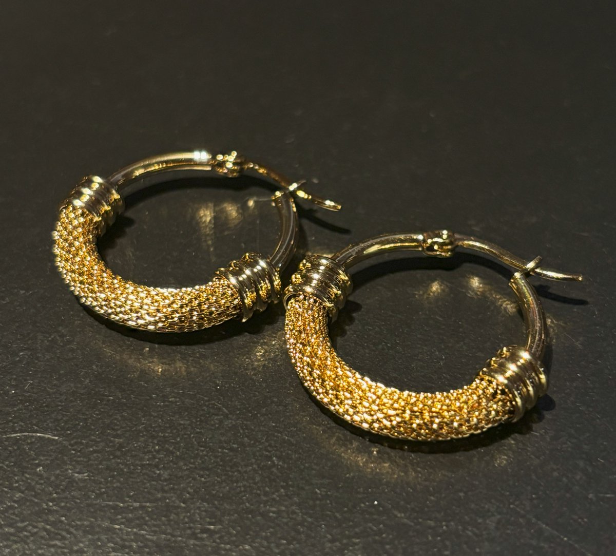 No-Fade Goud-Stijl Vergulde Vintage Cirkel Hoop Oorbellen Sieraden Voor Dames En Heren
