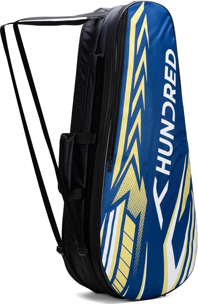 HUNDRED Urban Pod Badminton Kit-Bag (Koningsblauw , Groot) | Unisex | Materiaal: Polyester | 3 ruime compartimenten | Dubbele ritssluiting