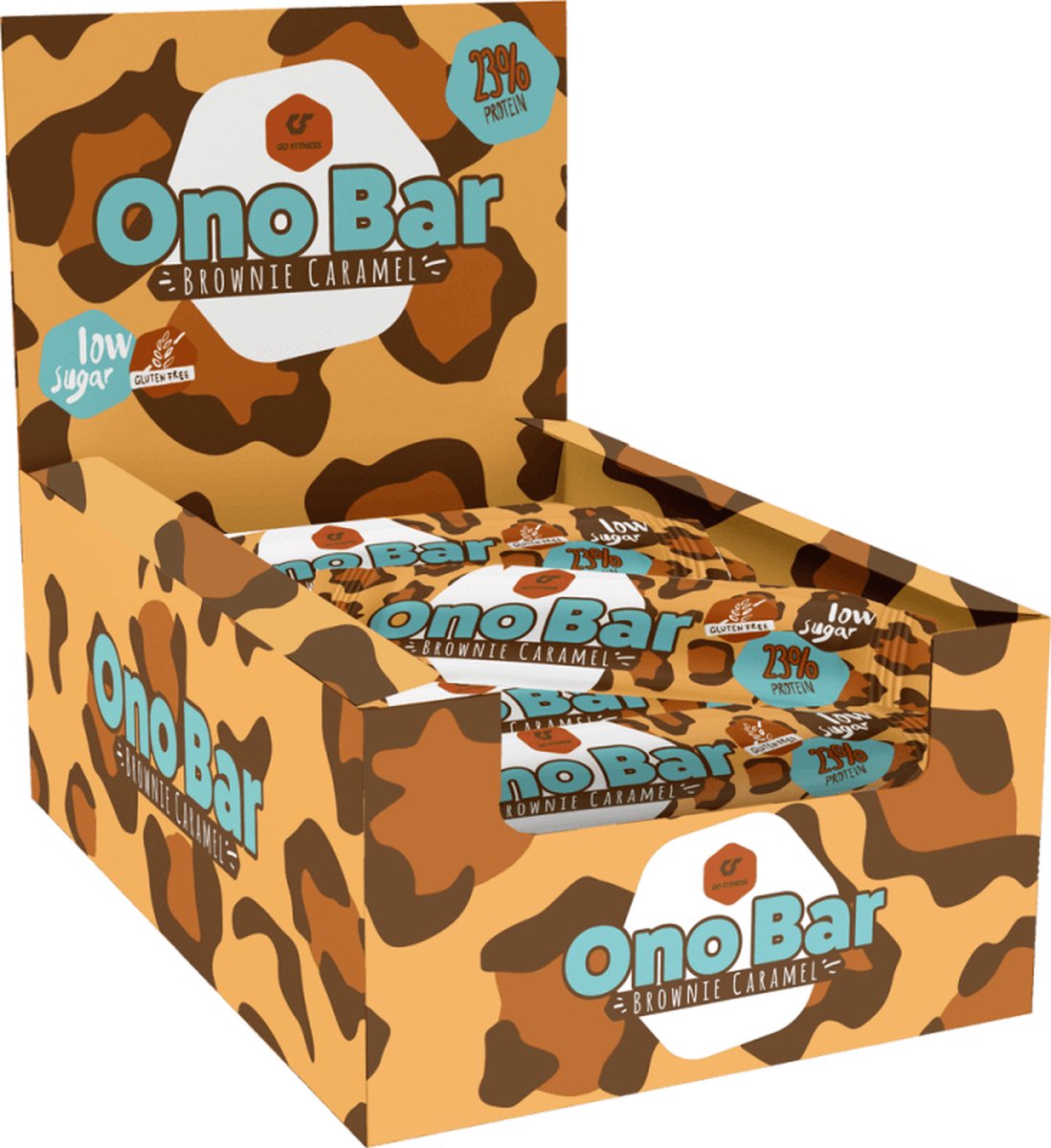 Go Fitness ONO Bar (12x40g) Brownie Caramel - Repen - Eiwit Repen