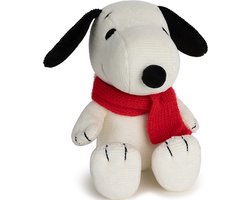 Bon ton toys knuffelhond snoopy met sjaal - 17 cm