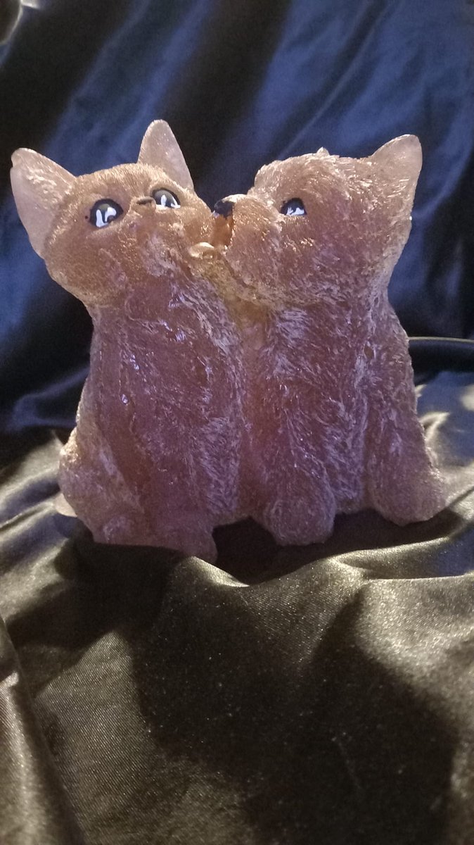 starwolf, lampje liefkozend hondje met kat, geschenk, decoratie