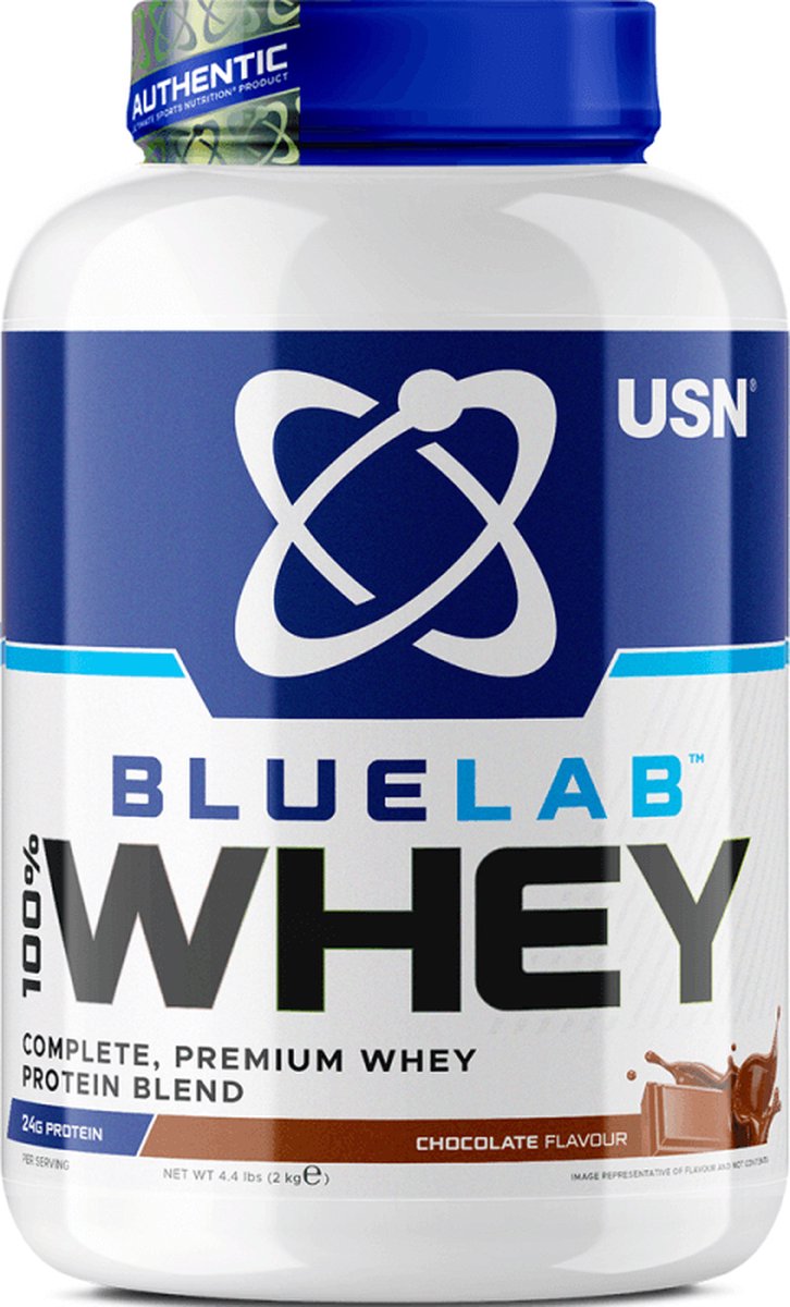 USN Blue Lab Whey (2000g) Chocolate - Eiwitten - Wei-eiwit Mix
