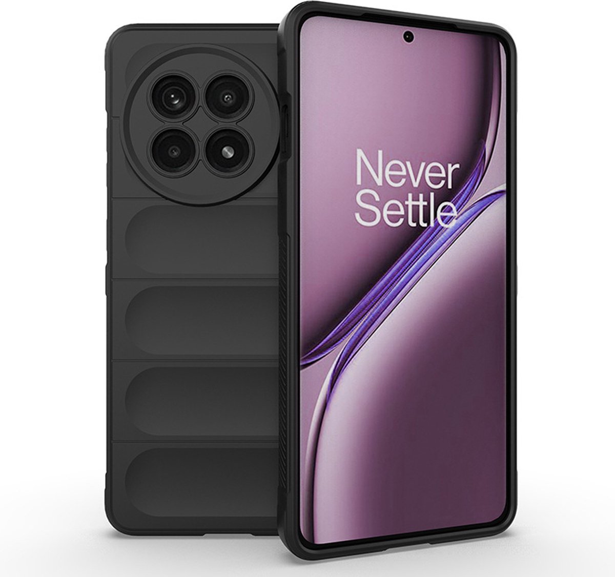 MobyDefend Hoesje - Geschikt voor OnePlus 13R - TPU Gripcase - Zwart