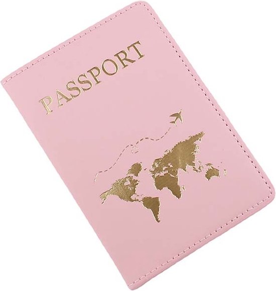 Paspoorthouder Cover voor Vrouwen Mannen Paspoort Boek Reizen Paspoort Case RFID Blokkeren Licht Paars, Tarwe, one size, Casual