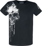 Black Premium by EMP Zwart T-shirt met doodshoofdprint - Unisex - M