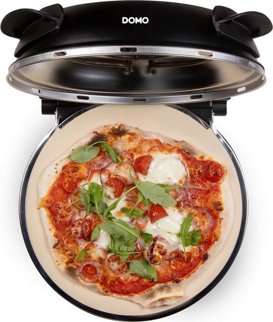 DOMO Pizza Oven 'My Express Pizza' zwart - pizzaoven met steen — afbeelding 5
