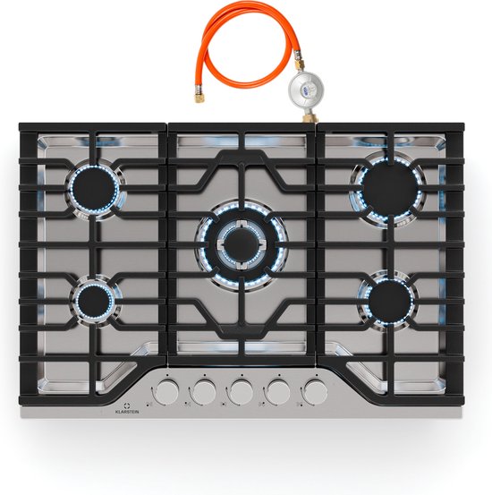 Klarstein Turbocast gaskookplaat | gietijzeren houder | wokbrander