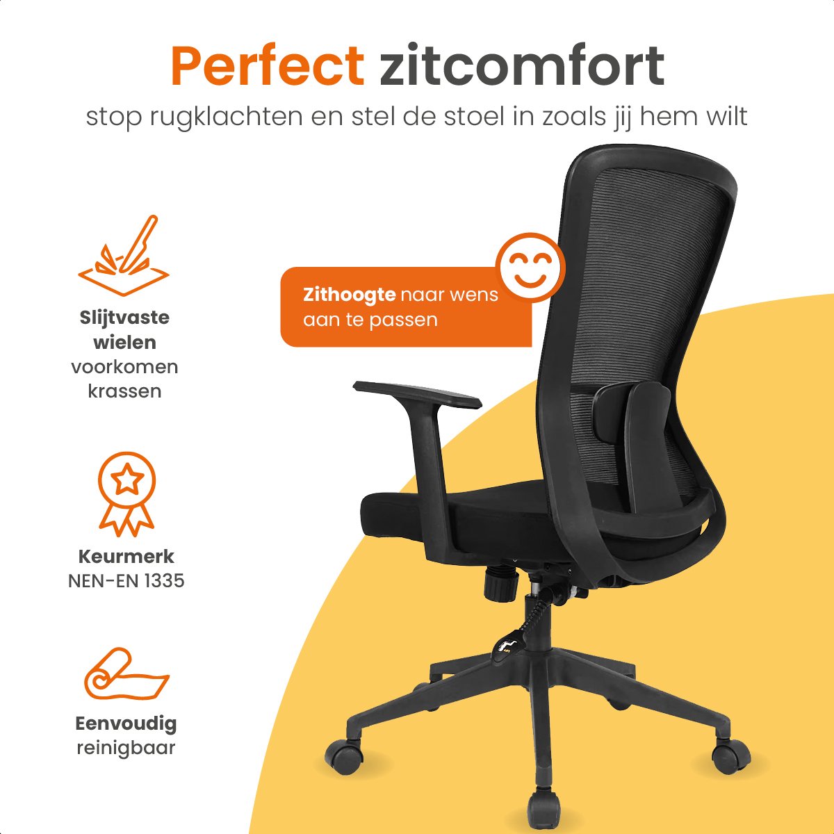 Goliving Ergonomisch Bureaustoel - Kantoorstoel - Office - afbeelding 2