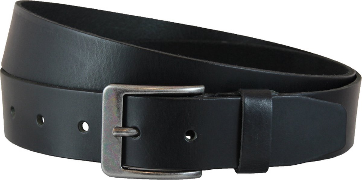 Landley Dames / Heren Jeans Riem uit echt Leer - Casual - Zwart - Riemmaat 105
