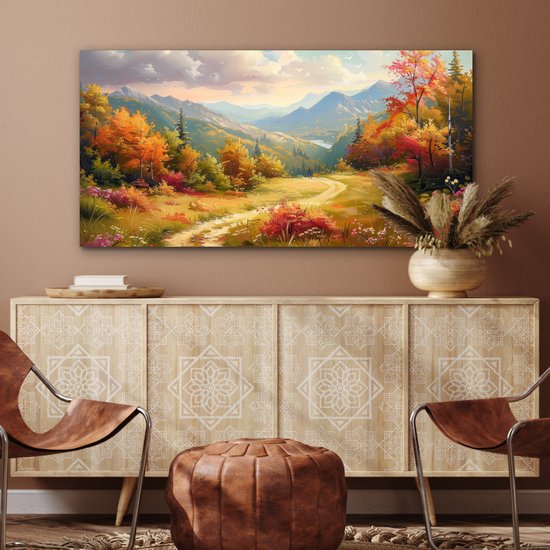 Tableau aluminium 120x60 cm - Décoration murale métal - Paysage - Illustration - Nature - Décoration murale métal salon - Décoration industrielle - Photo sur dibond - Accessoires industriels chambre