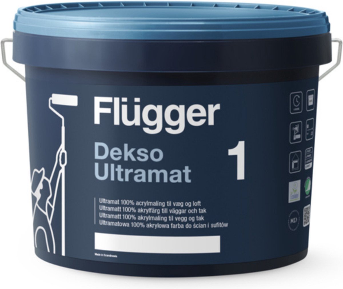 Flügger Dekso 1 Ultramat Easy Clean Wit 750 ml