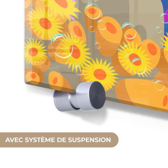 MuchoWow® Peinture sur verre - Enfants - Animaux - Water - 120x80 cm - Peintures sur verre acrylique - Photo sur Glas