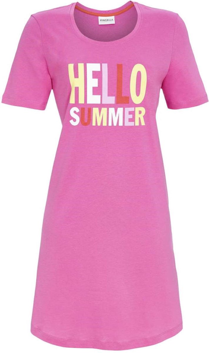 Ringella Roze nachthemd zomer katoen - Roze - Maat - 38