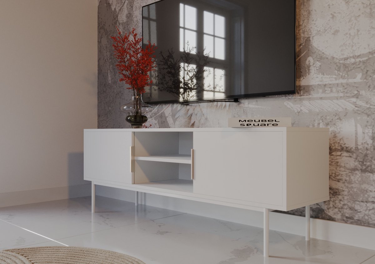 Meubel Square - TV meubel Luxora - Kajsmier - 154 cm - Kast