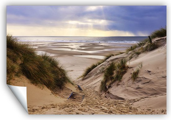 Prachtig Strand Poster - Zee - Kust - Schilderij - Foto - Print - Groot - Canvas