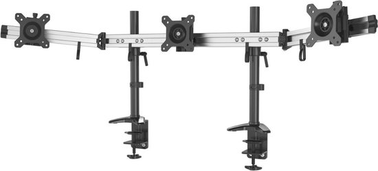 HFTEK 5-Fach-Monitorarm - Tischhalterung für 5 Bildschirme von 15 – 27 Zoll mit VESA 75/100