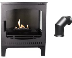 Xaralyn Bio-ethanol haard - Stoove - zwart metaal - 2,5 KW verwarming - vrijstaand - met…