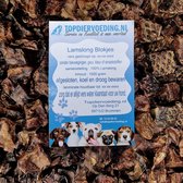 Lamslong Blokjes Hondensnacks - Vers Gedroogd - Knapperig - 1 KG