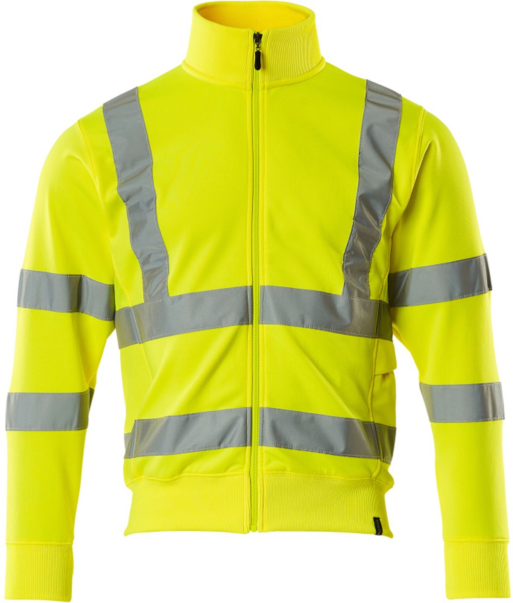 Mascot Safe Classic Sweatshirt met rits 50115-950 - Hi-Vis geel - XL