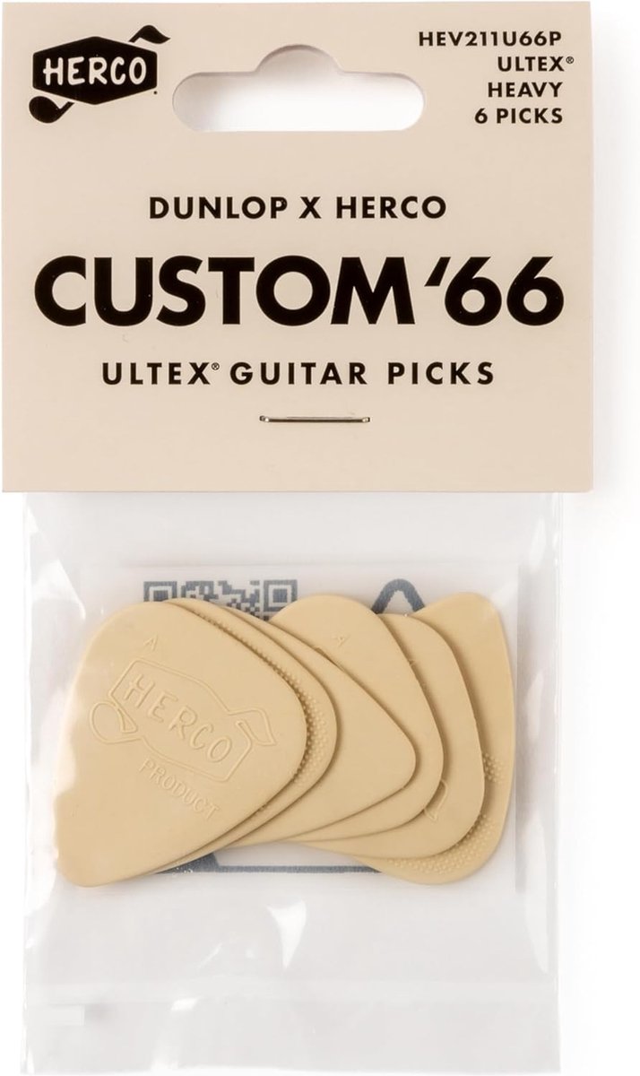 Herco - Custom '66 - Plectrum - Ultex - Heavy - 6-pack