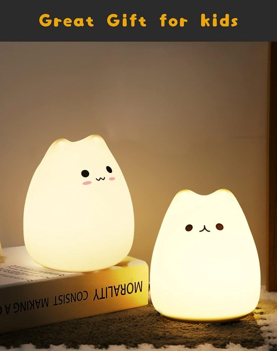 PolkaHome® Lamp - Tafellamp Slaapkamer & Tafellampen - Tafel Lamp & Tafellampje - Nachtlamp & Nachtlampje - Lamp Kinderkamer & Lamp Babykamer - Nachtlampje Dimbaar - Meisje en Jongen - Kinderen - Touch Lamp - Knijplampje - LED Dimmer - Touchbediening van Merkloos — afbeelding 5