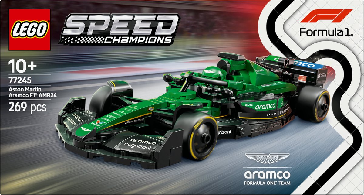 LEGO Speed Champions Aston Martin Aramco F1 AMR24 racewagen Set - 77245 — afbeelding 24