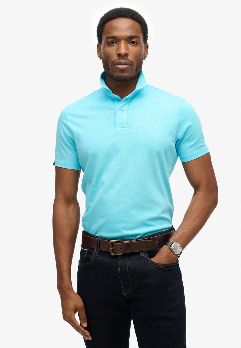 Superdry Essential Korte Mouw Poloshirt 3XL Man Blauw
