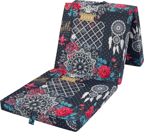 Densi - Matelas pliant - jilly - Matelas d'appoint - lit d'appoint - 190x63x8cm