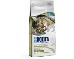 Bozita Indoor & Sterilised - Kattenvoer - Kip - L-karnitine - 10kg