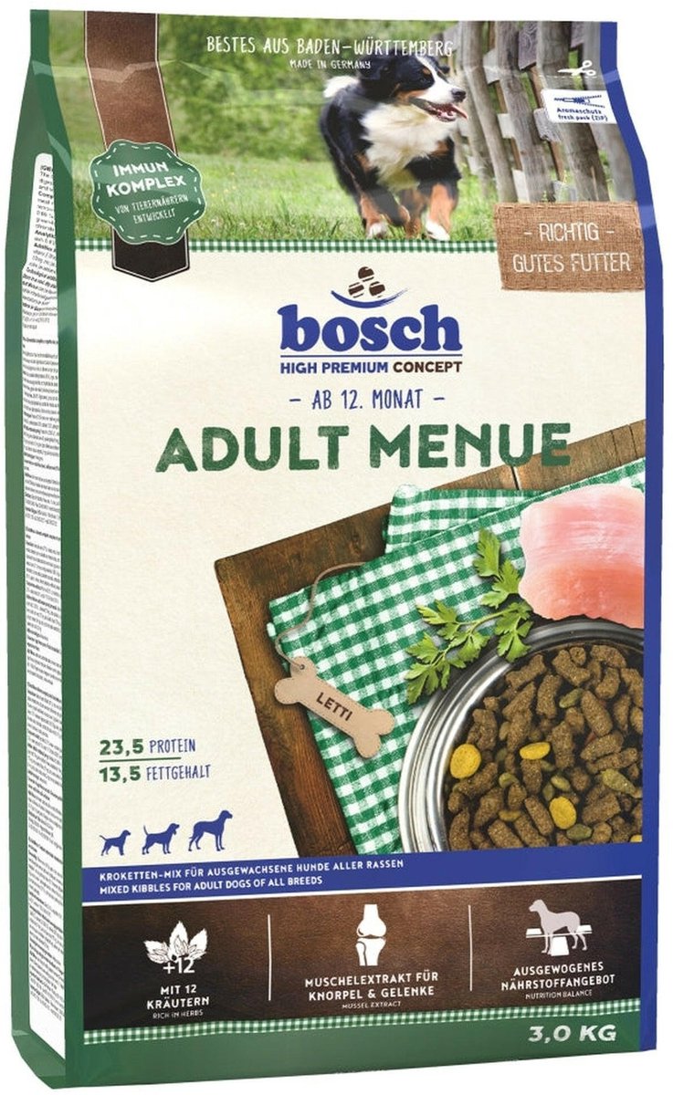 Bosch Bosch hondenvoer - Adult Menue - 3 kg