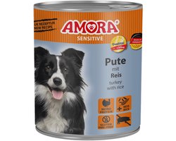 AMORA Hond Sensitive 6x800g - Kalkoen & Rijst