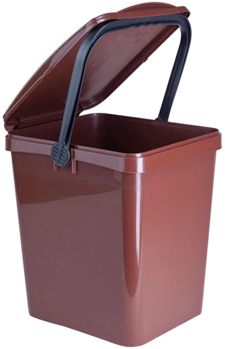 Sartori Ambiente URBA - Compostbak - 21L - Bruin - Blokkerend Handvat