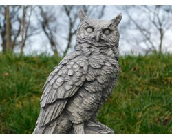 Beeld Uil - 40 cm - Steen