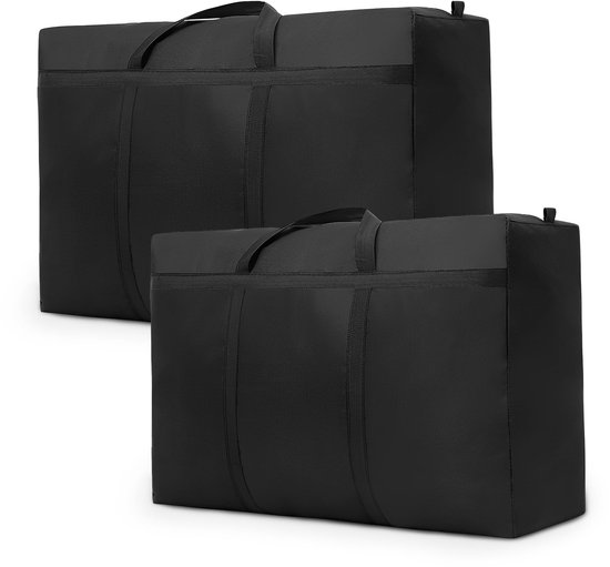 12 Stuks Extra Grote Opbergtassen 100 X 152 Cm - Verhuiszakken 227L, Stof- En Vochtbestendig
